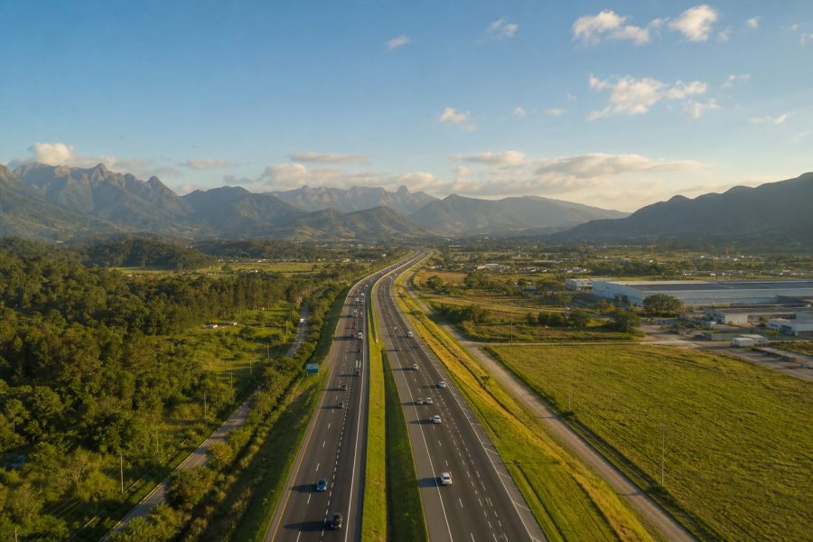 Rodovias e veículos em Santa Catarina